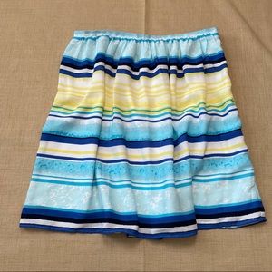 Tommy Hilfiger Summery Striped Lined Short Skirt